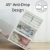 56ff1e73de45dc541d4f67da347d2069.webp Modern Big Storage Durable White Transparent Clothes Plastic Drawer Cabinet Stackable