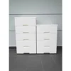Modern Fully Cover Large Storage Cupboard White Plastic Drawer Cabinet Organizer