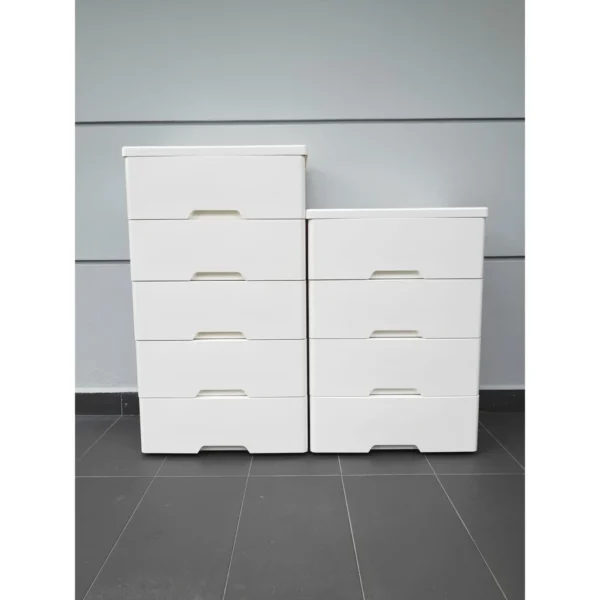 Modern Fully Cover Large Storage Cupboard White Plastic Drawer Cabinet Organizer