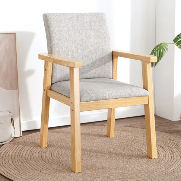 Nordic Simple Solid Wood Chair Z shaped Design Study Chair Computer Chair Dining Table Chair Living Room Chair