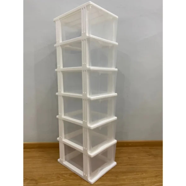 6 Tier Plastic Cabinet Storage Drawer Cupboard Rack Cloths Organizer