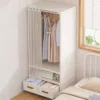 my-11134207-820l5-mjqgdkevnxfq7b.webp Clothes Wardrobe with Curtain Storage Organizer Clothes Rack Large Wardrobe Muji Style Open Wardrobe