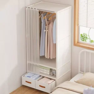 my-11134207-820l5-mjqgdkevnxfq7b.webp Clothes Wardrobe with Curtain Storage Organizer Clothes Rack Large Wardrobe Muji Style Open Wardrobe