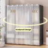 my-11134207-820la-mjqgd1hd9atj5e.webp Clothes Wardrobe with Curtain Storage Organizer Clothes Rack Large Wardrobe Muji Style Open Wardrobe