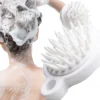 Bristle Head Scalp Massager Soft Exfoliator Dandruff Removal Flexible Shampoo Cleansing Scrubber