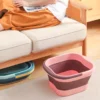 Nordic Square Shape Foldable Collapsible Bath Bucket Large Capacity Foot Relaxer Thermal Massage Tub