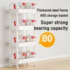 sg-11134201-81zve-miu4y0sne6m9c8.webp 5 Tiers Multifunction Storage Trolley Kitchen Rack Handle Honeycomb Basket Rolling Utility Cart Random Color