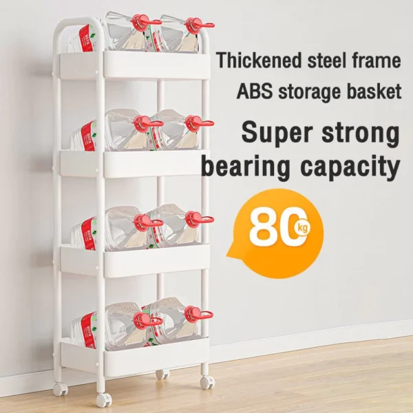 sg-11134201-81zve-miu4y0sne6m9c8.webp 5 Tiers Multifunction Storage Trolley Kitchen Rack Handle Honeycomb Basket Rolling Utility Cart Random Color