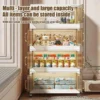 sg-11134201-81zw1-mifnyuis24na4a.webp 80cm High Capacity Transparent Storage Box Foldable Stackable Storage Cabinet Box Multi Functional with Roller