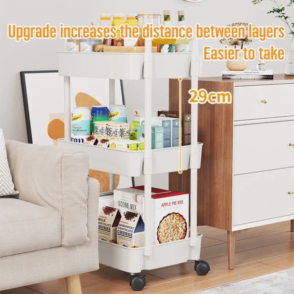 sg-11134201-81zwl-miu4y11gnjsy63.webp 5 Tiers Multifunction Storage Trolley Kitchen Rack Handle Honeycomb Basket Rolling Utility Cart Random Color