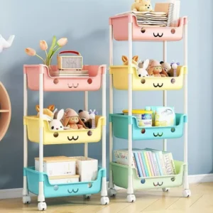 sg-11134201-821e3-mh7hn6ob3o5re5.webp Adjustable Layer Kids Toys Storage Trolley Storage Rack Multipurpose Storage Rack