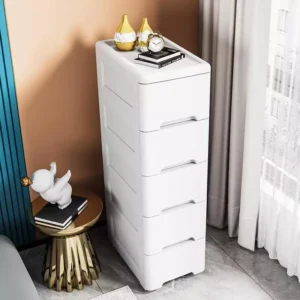 Slim Plastic Drawer Gap Organizer Drawer Moving Rack Narrow Organizer Storage Cabinet