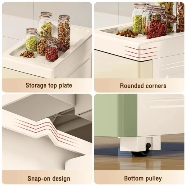 Slim Plastic Drawer Gap Organizer Drawer Moving Rack Narrow Organizer Storage Cabinet