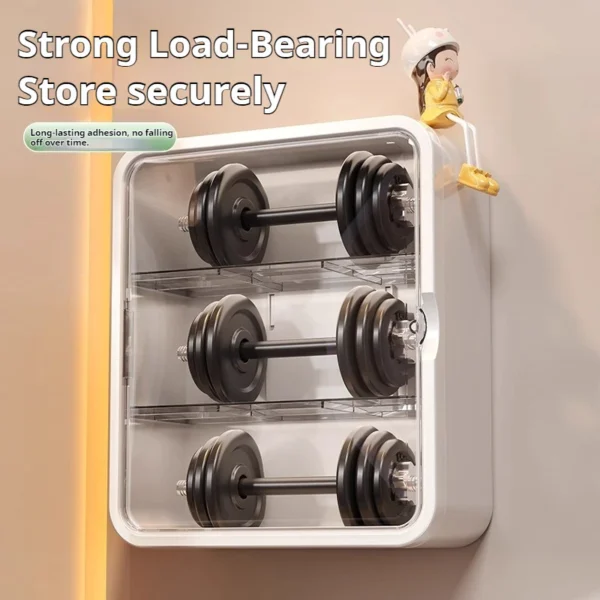 Medicine Storage Box Wall Hanging Large Capacity Cabinet With Transparent Drawers Waterproof   Stackable Design