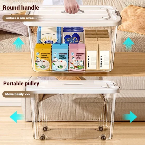 sg-11134201-8227n-mhvqi7fbrfuqcb.webp Transparent Storage Box With Wheels and Lid Stackable Storage Box
