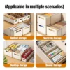 Extendable Storage Box Adjustable Cabinet Organizer Muji Style For Kitchen Bathroom Desktop