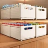Extendable Storage Box Adjustable Cabinet Organizer Muji Style For Kitchen Bathroom Desktop