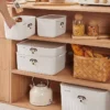 PP material household miscellaneous snack sorting box  kitchen and bedroom storage basket