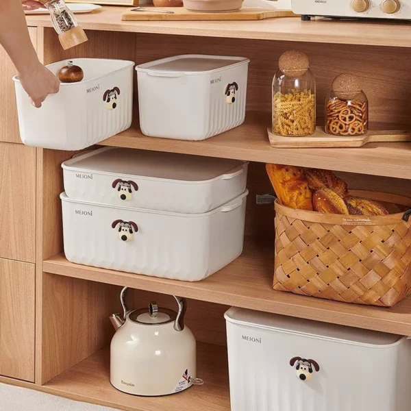 PP material household miscellaneous snack sorting box  kitchen and bedroom storage basket