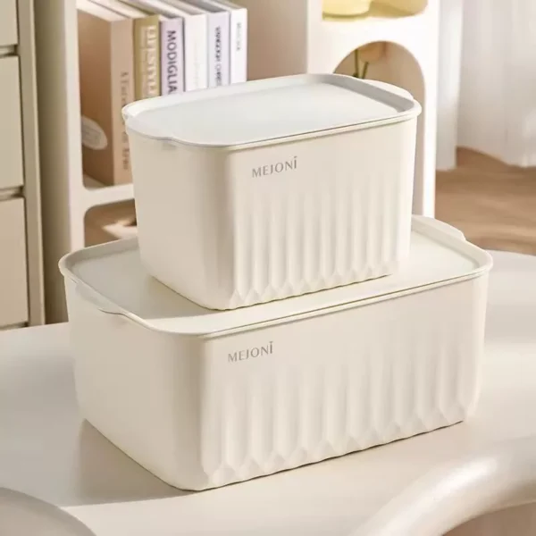 PP material household miscellaneous snack sorting box  kitchen and bedroom storage basket