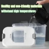 Household Cartoon Rice Tank Push Pull Rice Storage Container Food Grade Moisture Proof