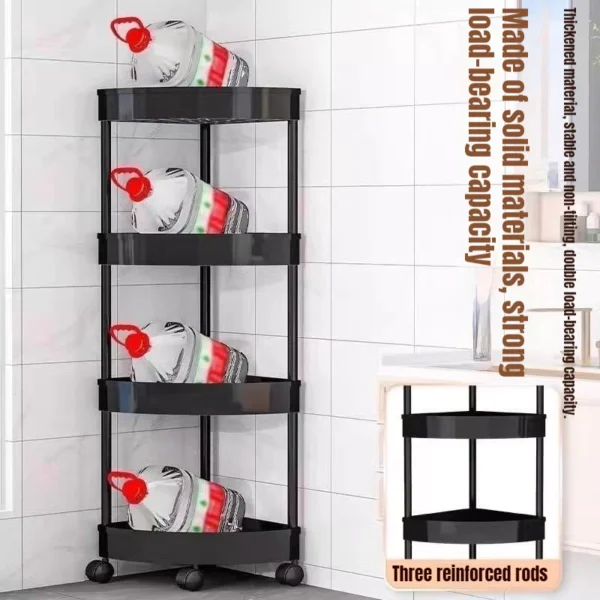 Bathroom Corner Storage Rack Bathroom Kitchen Multipurpose