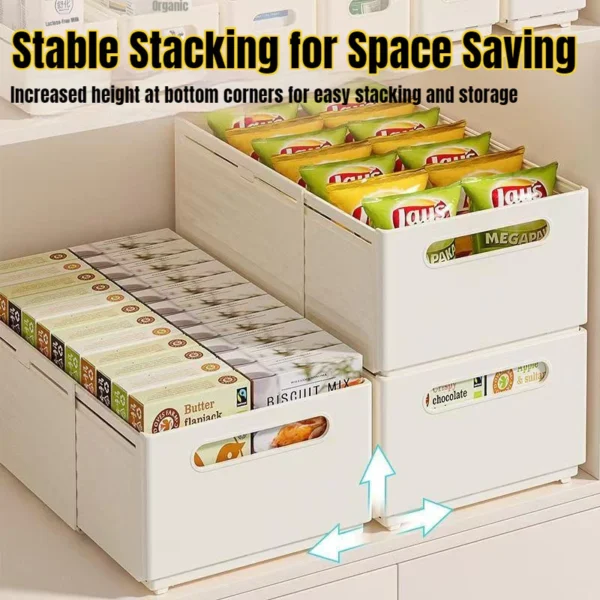Extendable Storage Box Adjustable Cabinet Organizer Muji Style For Kitchen Bathroom Desktop
