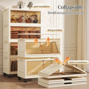 sg-11134201-82635-mjrw7nkqascm2e.webp Value Combo Double Doors Storage Box Stackable Foldable Multipurpose Storage Cabinet