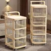 sg-11134201-82635-mldiuyhqihoi12.webp Drawer Style Storage Trolley With Wheels Movable Organizer For Toys Snacks Baby Supplies Household Storage Rack