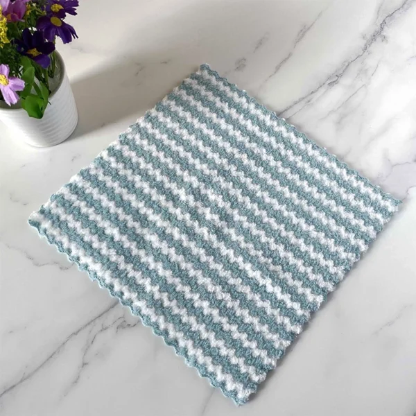 Washable Super Soft Microfiber Kitchen Cleaning Towel Dish Cloth Rag Stain Dirt Removal Wipes