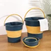 Collapsible Water Bucket Portable Fishing Car Wash Home Cleaning Picnic Outdoor Foldable Handle Pail