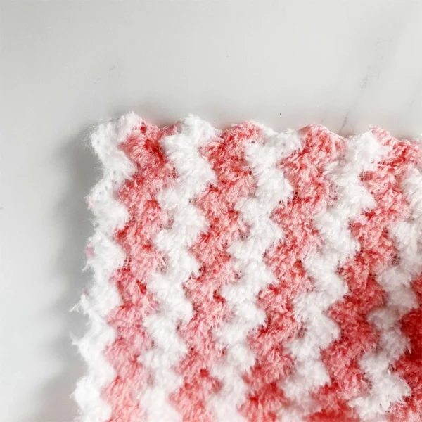 Washable Super Soft Microfiber Kitchen Cleaning Towel Dish Cloth Rag Stain Dirt Removal Wipes